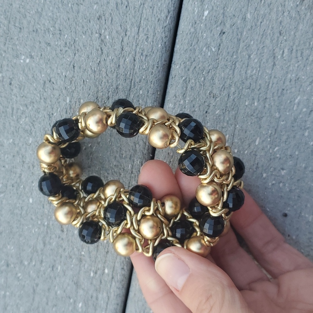 Set Beaded Stretch Statement Bracelets - image 7